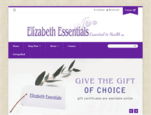 Tablet Screenshot of elizabethessentials.com